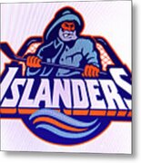 N Y Islanders Logo # 2 Metal Print