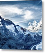 National Park Hohe Tauern With Grossglockner The Highest Mountain Peak Of Austria And The Alps Metal Print