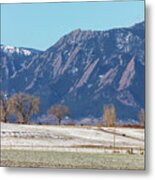 Ne Flatiron Views Boulder Colorado Metal Print