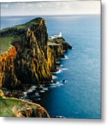 Neist Point Lighthouse, Skye, Scotland Metal Print