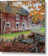 New England Barn Metal Print