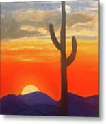 New Mexico Sunset Metal Print