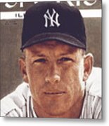 New York Yankees Mickey Mantle Sports Illustrated Cover Metal Print