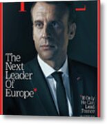 Next Leader Of Europe - Emmanuel Macron Metal Print