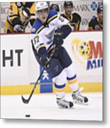 Nhl: Jan 24 Blues At Penguins Metal Print