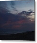 Night Sky - Moon Metal Print