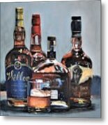 Weller And Friends - Bourbon Bar Painting Metal Print