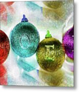 Noel Christmas Art Metal Print