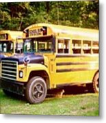 North American School Buses 1984 Metal Print