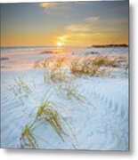 Sunset At Gulf Islands National Seashore Metal Print