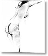 Nude 012 Metal Print