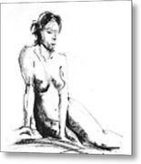 Nude 018 Metal Print