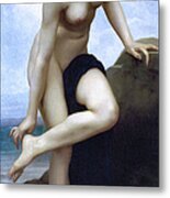 Nude By The Sea Metal Print