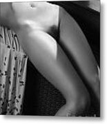 Nude Woman Body Under A Window Metal Print