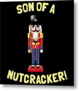Nutcracker Retro Metal Print