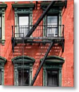 Ny City - Exit Stairs Metal Print