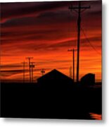 October Glow Metal Print