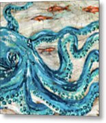 Octopus Lounge Metal Print