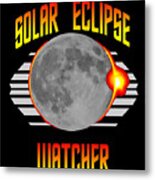 Official Solar Eclipse Watcher Metal Print