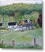 Old Danish Farm House Metal Print