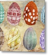 Old Fashioned Easter Eggs Metal Print
