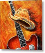 Old Hat, New Axe Metal Print