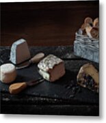 Old Maestra French Cheeses Metal Print