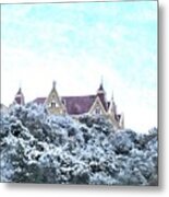 Old Main In The Snow Metal Print