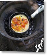 Omelet In A Pan Metal Print