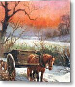 On A Countryside Road Metal Print