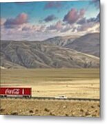 On The Road Coca Cola Metal Print