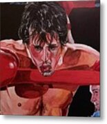 On The Ropes - Rocky Metal Print