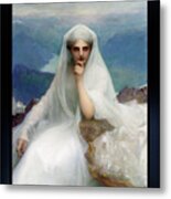 On The Summit By Pascal-adolphe-jean Dagnan-bouveret Remastered Xzendor7 Classical Art Reproductions Metal Print