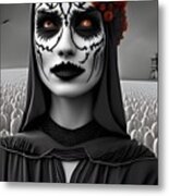 One Color Witch Metal Print