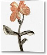 Orange Flower Metal Print