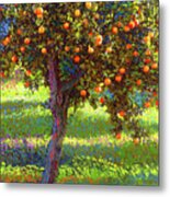 Orange Fruit Tree Metal Print