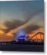 Orange Glow At Dusk Metal Print