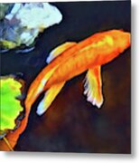 Orange Ogon Metal Print