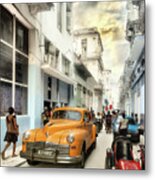 Orange Street De La Habana Metal Print