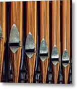 Organ Pipes Abstract Metal Print