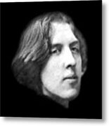 Oscar Wilde Close-up Portrait Metal Print