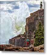 Otter Cliff In Acadia 3282 Metal Print