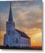 Our Lady's Sunset Metal Print