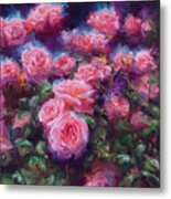 Out Of Dust - Pink Roses Metal Print