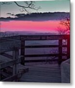 Overlook Of The Great Smoky Mountains Metal Print