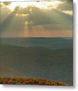 Ozark National Forest Sunset Panorama From White Rock Mountain Metal Print