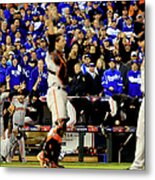 Pablo Sandoval, Madison Bumgarner, And Buster Posey Metal Print