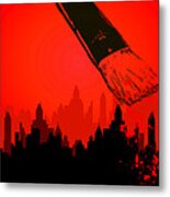 Painting The Town Red Metal Print