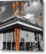 Palm Springs Tiki Torches Metal Print