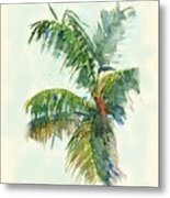 Palm Tree - Watercolor Metal Print